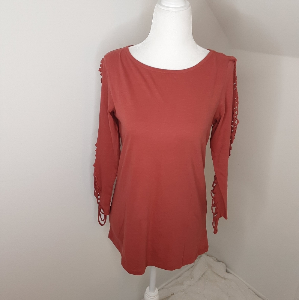 NWT Anthropologie PEPIN long sleeve top size S